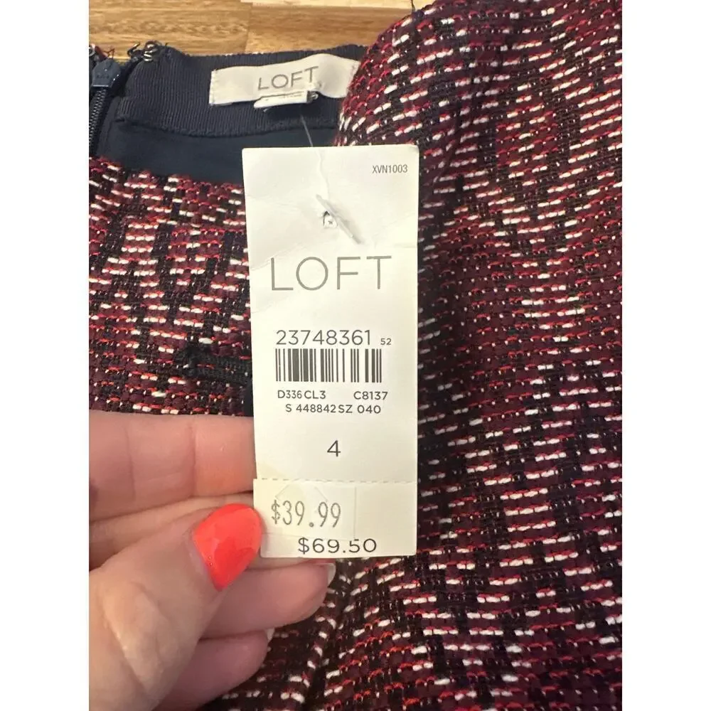 Loft Faux Wrap Tapestry Skirt Women’s Size 4 NWT